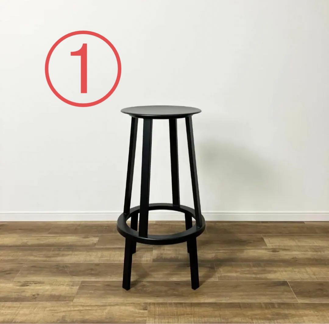 未使用品■HAY/ヘイ■リボルバースツール HIGH 黒