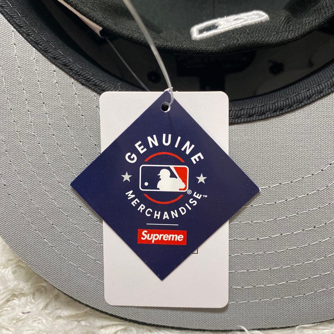 supreme new era キャップ　刺繍　box logo mlb
