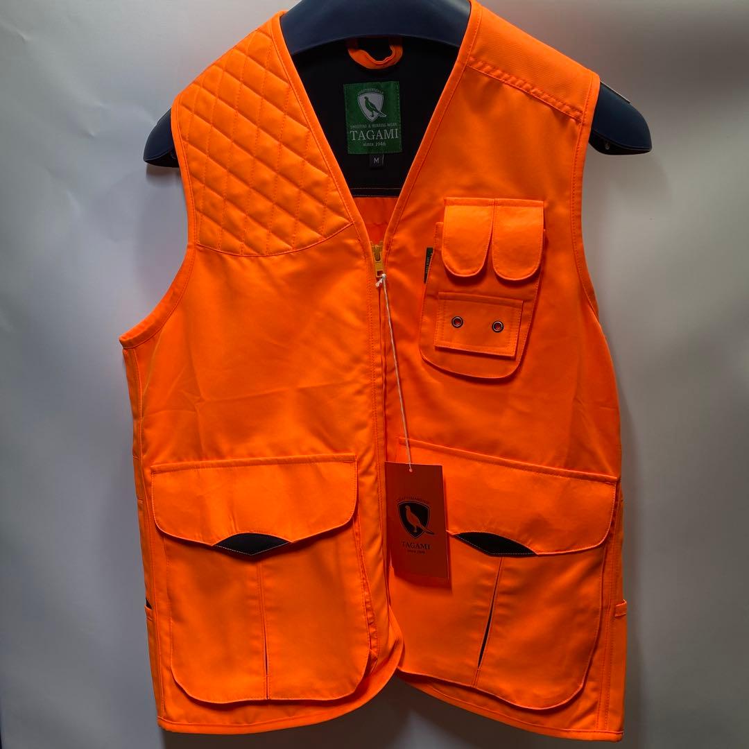 TAGAMI オレンジ ハンティングベスト Mサイズ　YU326