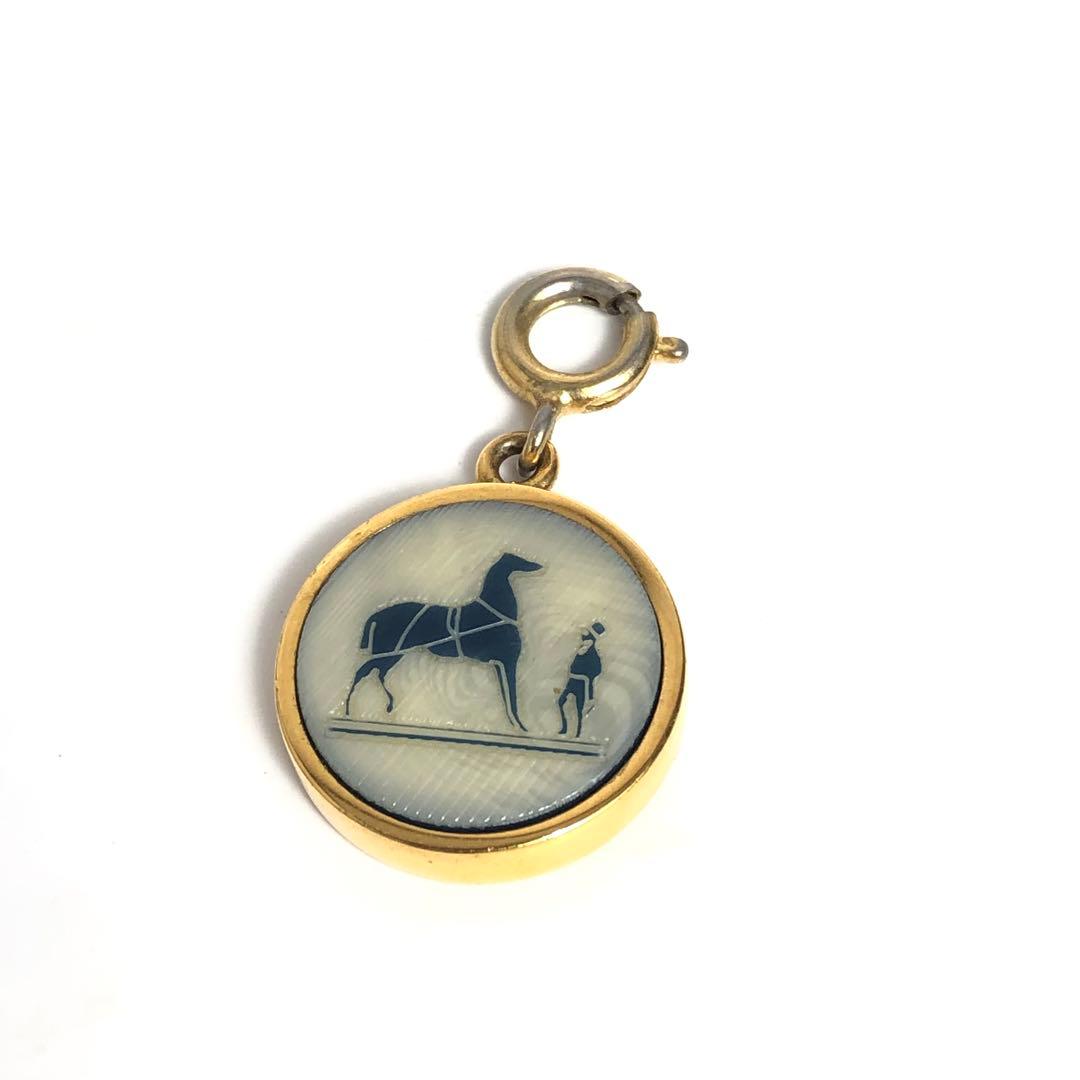 HERMES エルメス コロゾ ペンダントトップ ゴールドカラー