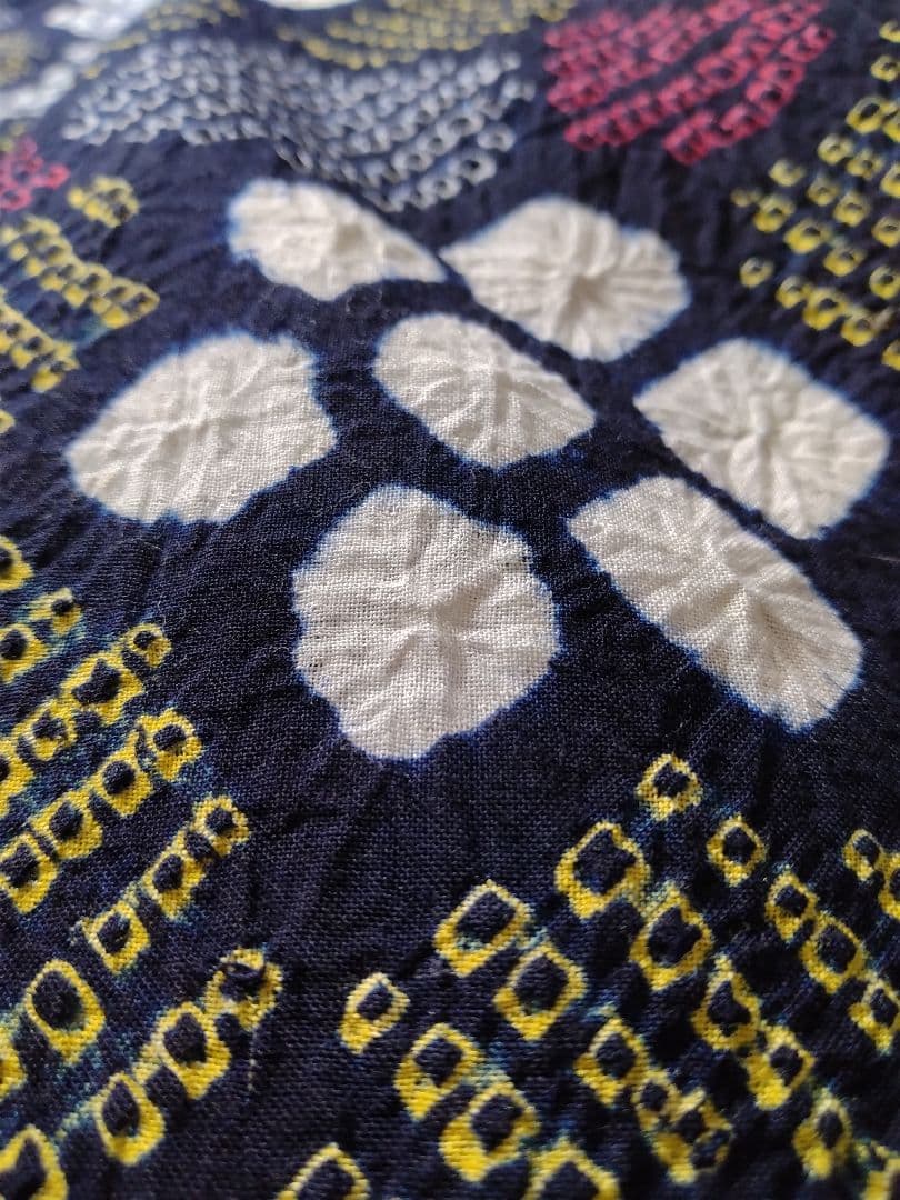 【未使用】高級浴衣　有松鳴海絞りの浴衣１8