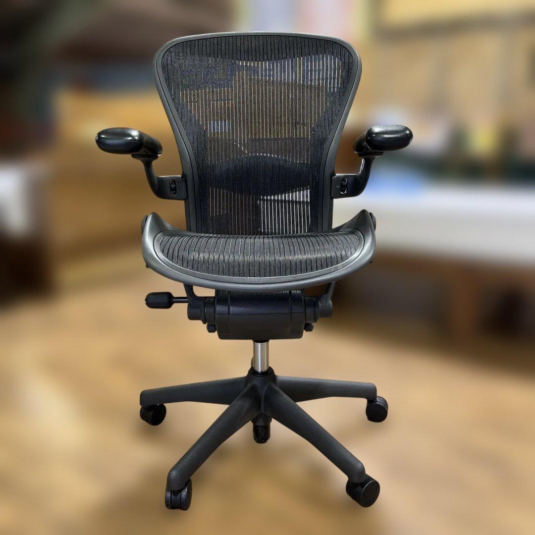 美品 ハーマンミラー アーロンチェア ランバーサポート Bサイズ フル装備