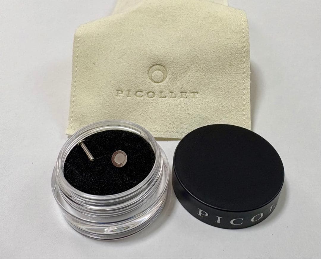 ピコレット PICOLLET プラチナ 片耳用ピアス バーベルセット