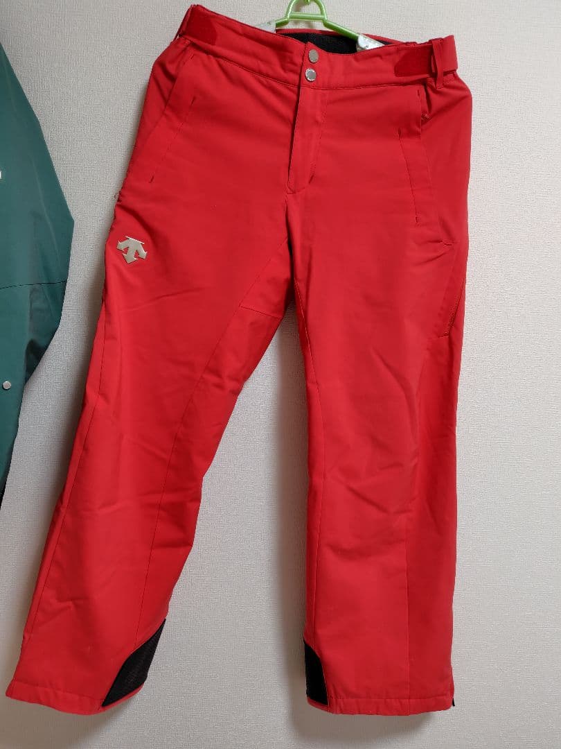 DESCENTE スキーウェアセット 緑/赤