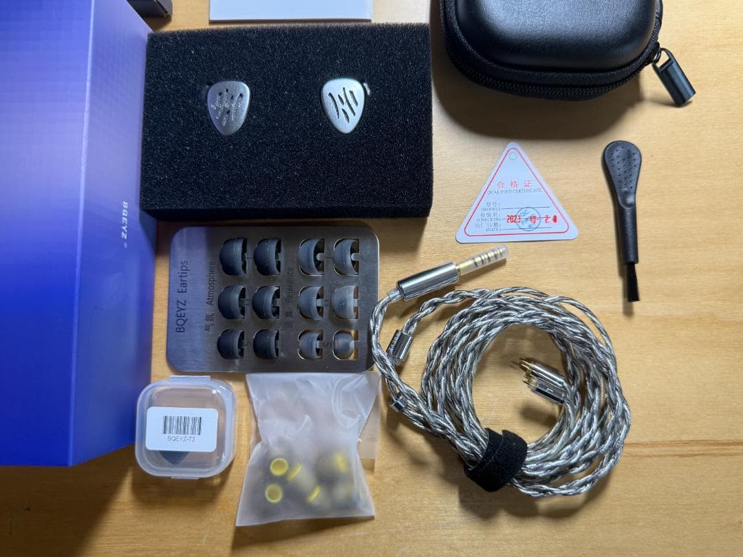 BQEYZ Wind 4.4mmバランス シルバー 美品 付属品完備 骨伝導