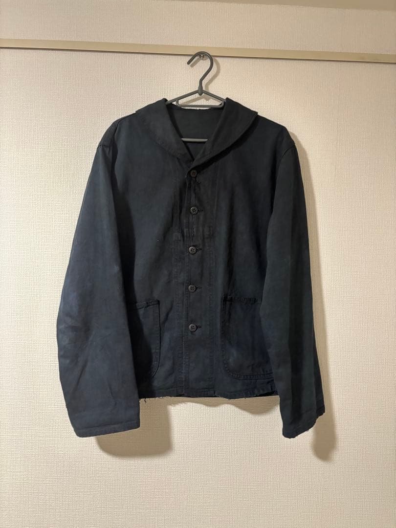 40s us navy ショールカラー　黒染め