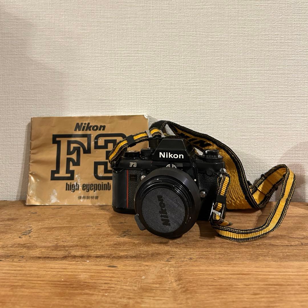 Nikon f3 nikkor50mm/f1.4 取扱説明書・ストラップ付き