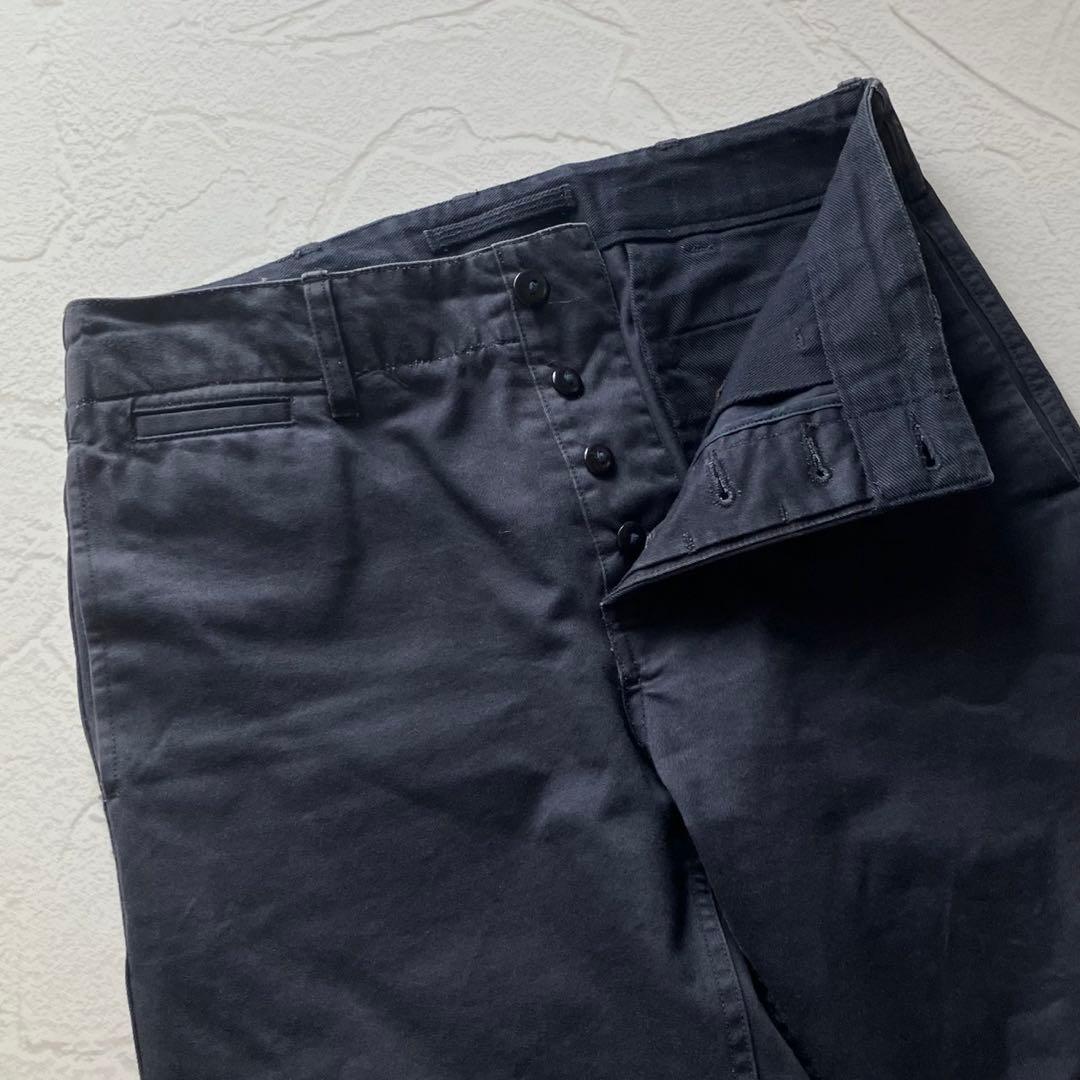 ナイジェルケーボン 日本製 チノパン ネイビー コットン パンツ 32インチ