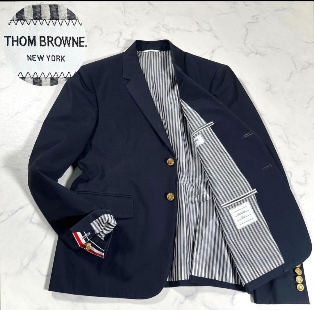 S*S様 【美品】THOM BROWNE トムブラウン　段返り3B紺ブレザー　金