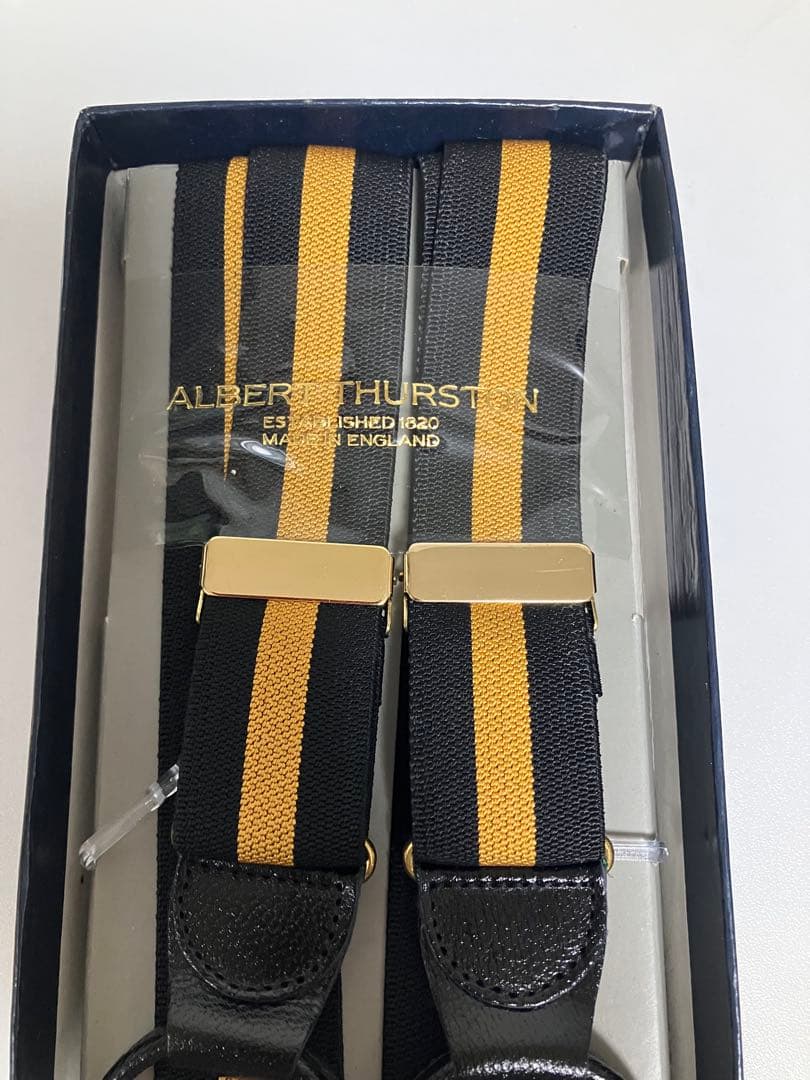  THURSTON サスペンダー Lサイズ 　ストライプ