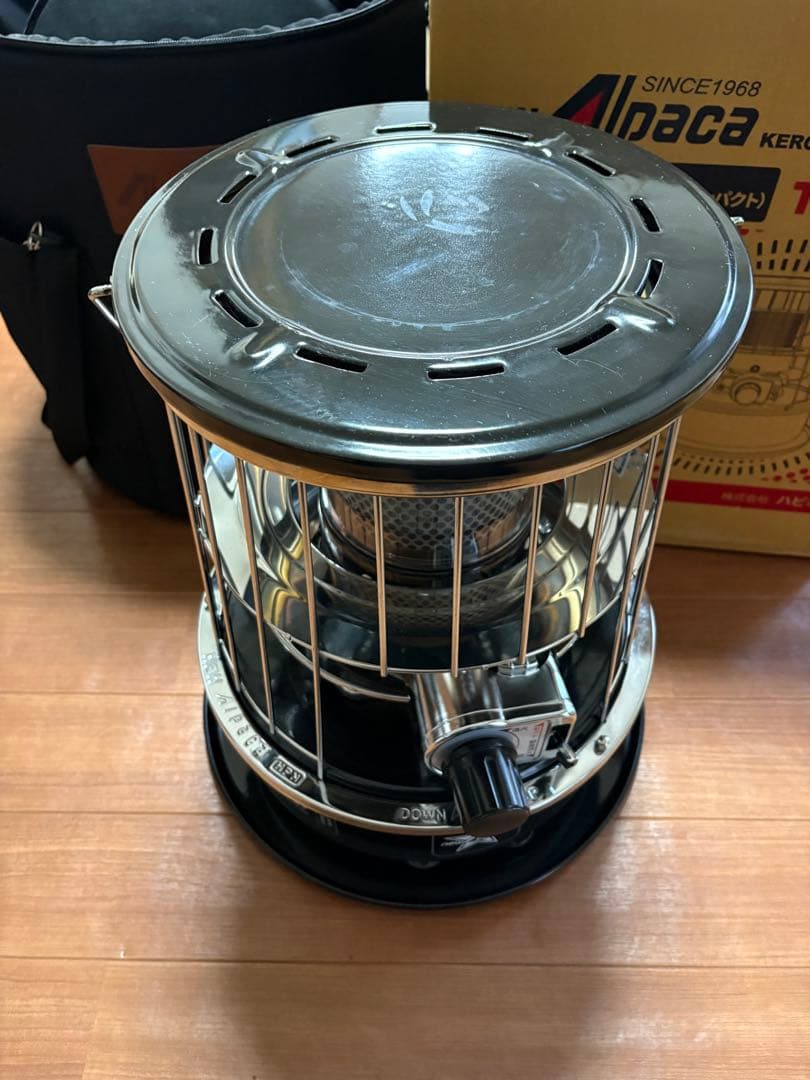 ニューアルパカストーブ 収納バッグ付き ブラック