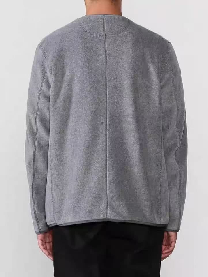 新品ダントン　ノーカラーフリースメンズジャケット42