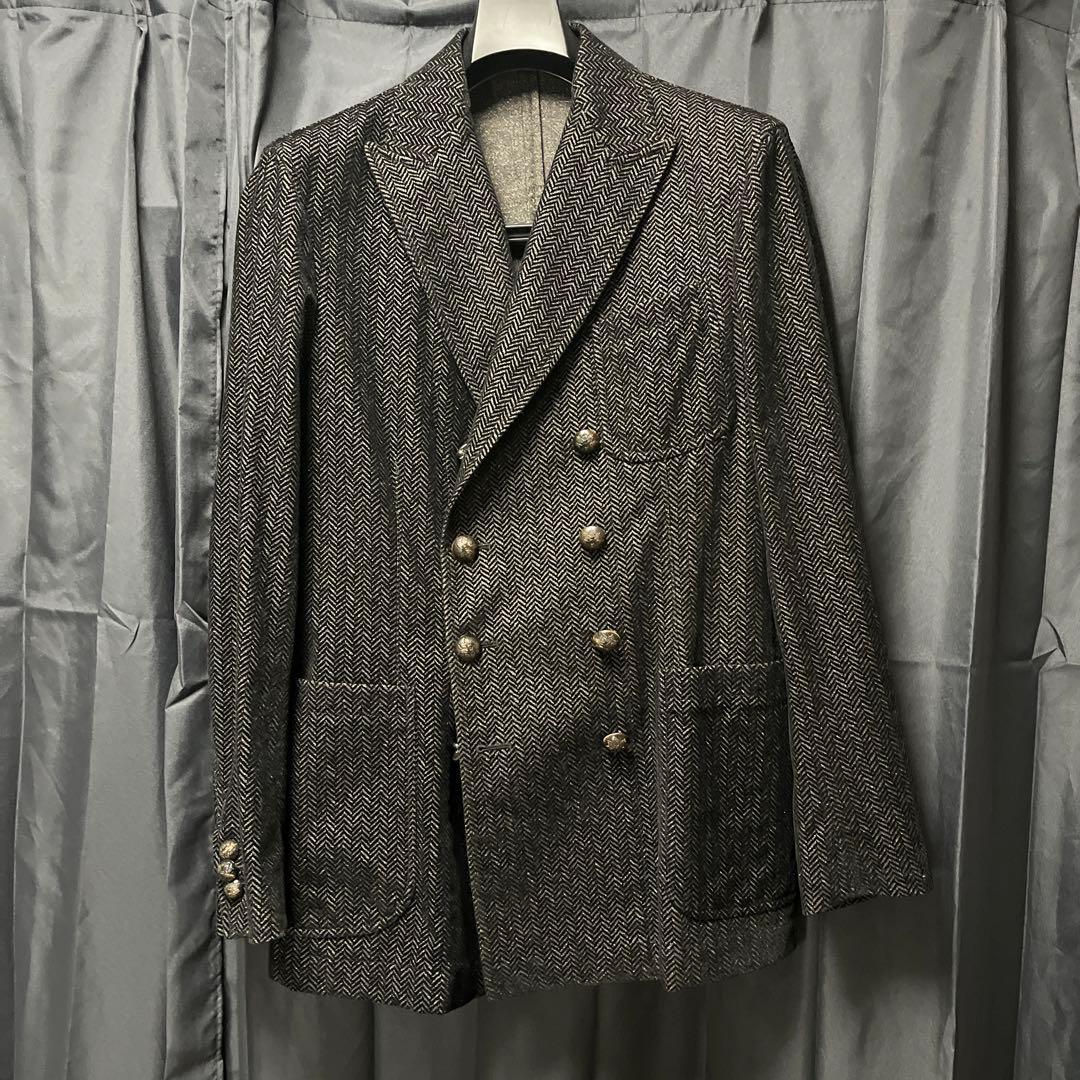 THE GIGI シルク混 8B ダブルテーラードジャケット 48 M-L