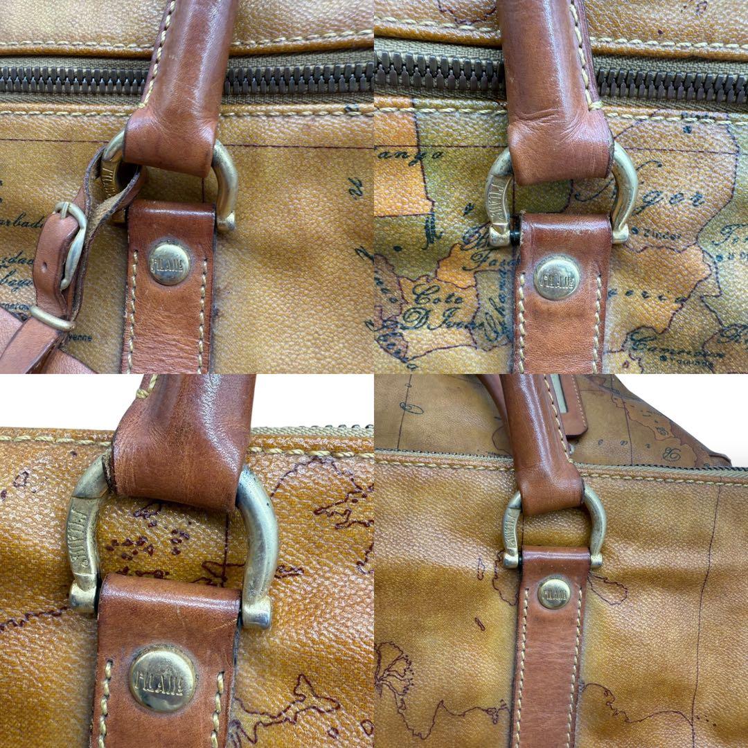 服好き個人事業主  プリマクラッセ ボストンバッグ PVC 世界地図柄