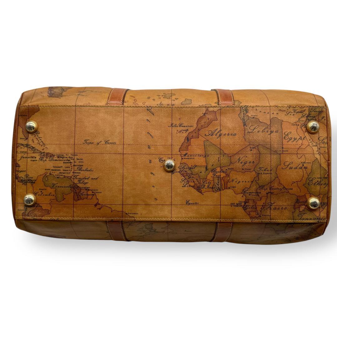 服好き個人事業主  プリマクラッセ ボストンバッグ PVC 世界地図柄