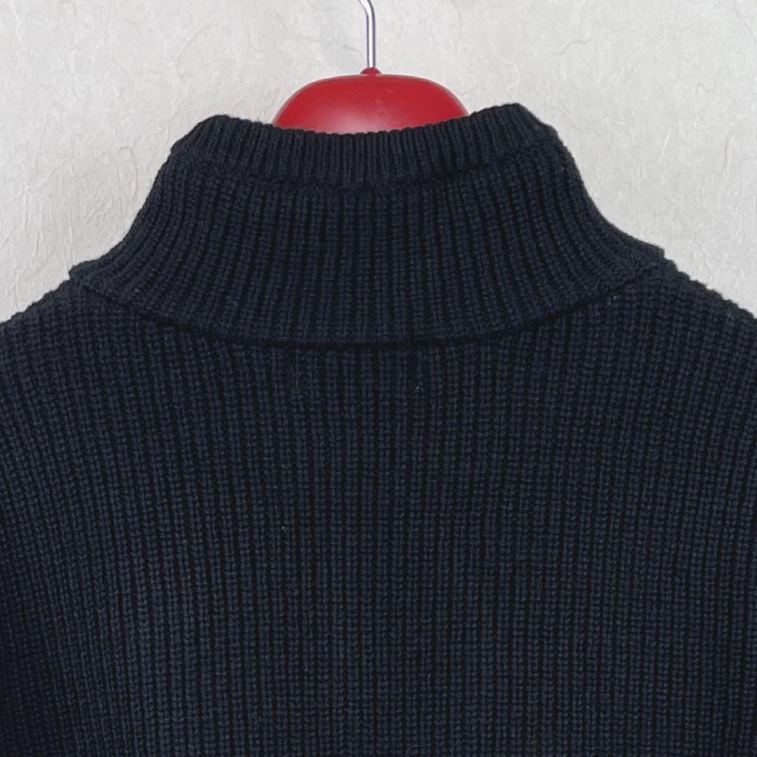 【新品未使用 アルチビオ】22FW新作ロゴ畦セーター38号