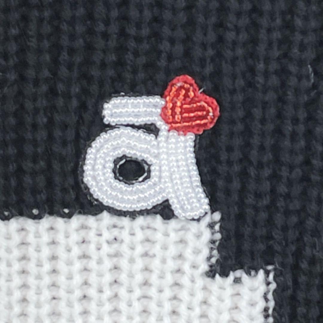 【新品未使用 アルチビオ】22FW新作ロゴ畦セーター38号