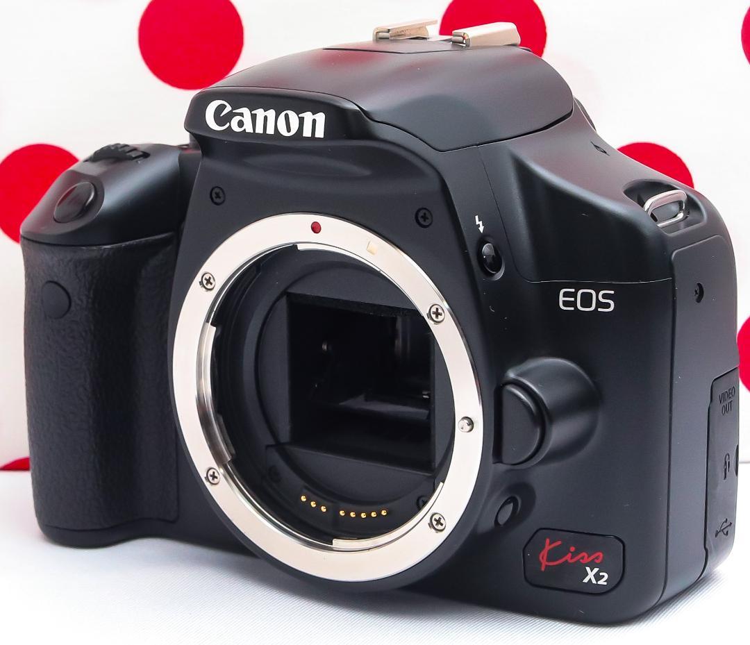 Canon EOS Kiss X2❤超望遠ダブルレンズ❤スマホに転送❤初心者安心