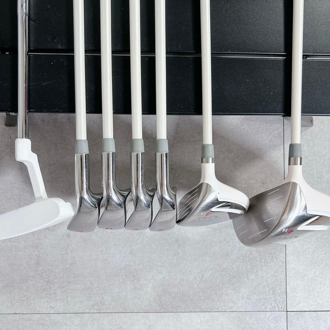 T137 イグニオ ゴルフクラブ レディース セット 白 かわいい 女子 初心者