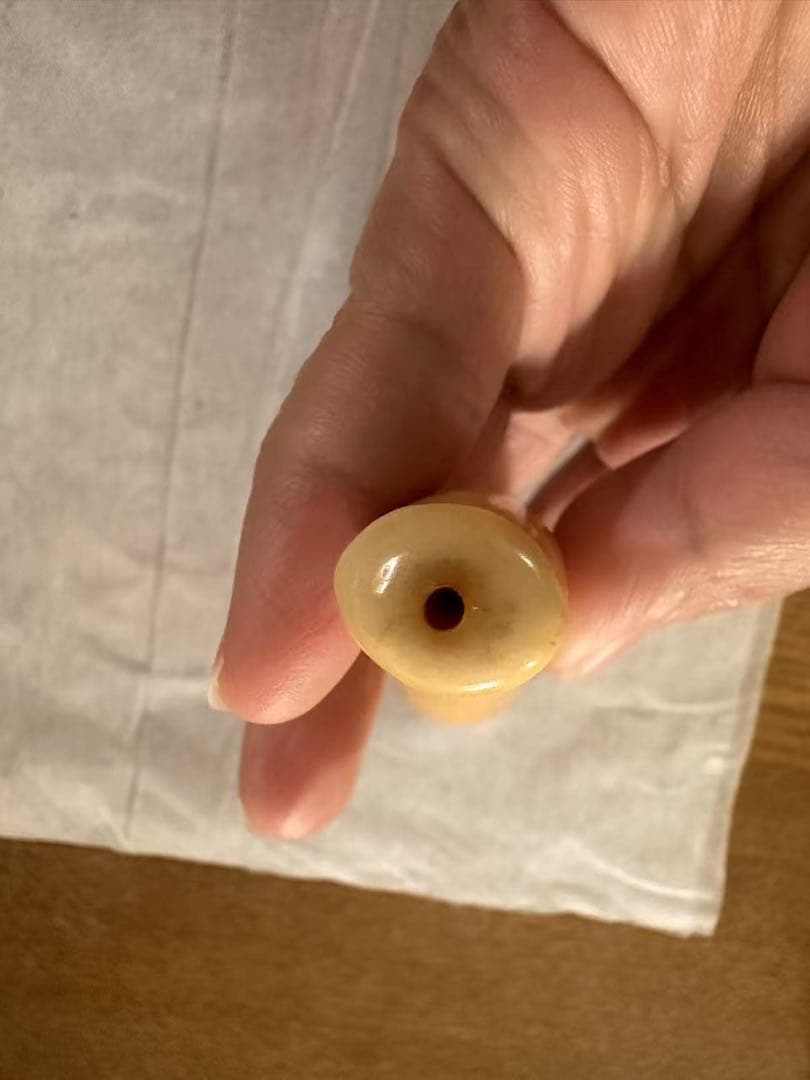 鯨歯 マッコウ鯨 牙 パイプ キセル 特大 56グラム