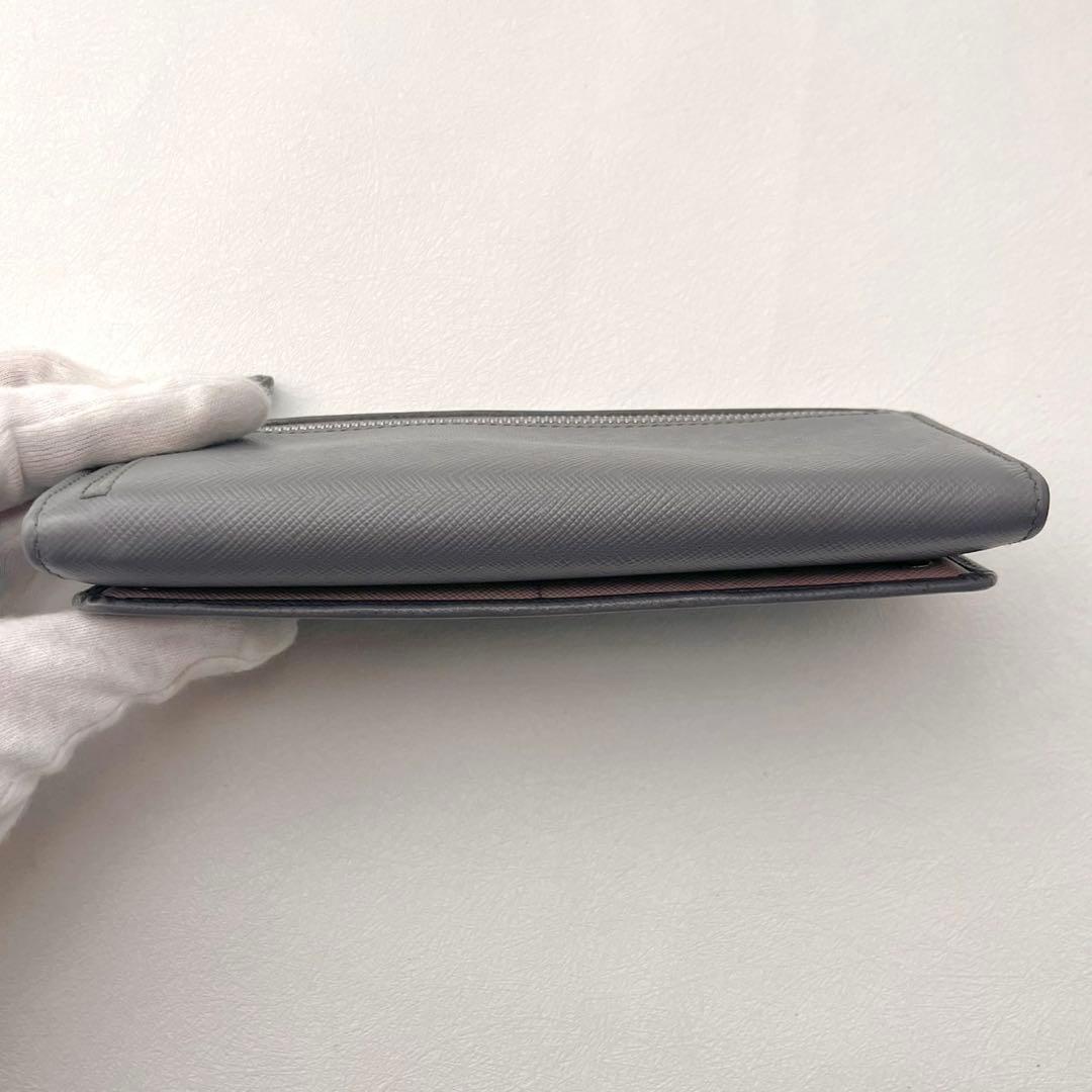 PRADA プラダ　サフィアーノ　マルチカラー　長財布　フラップ美品0205-⑤