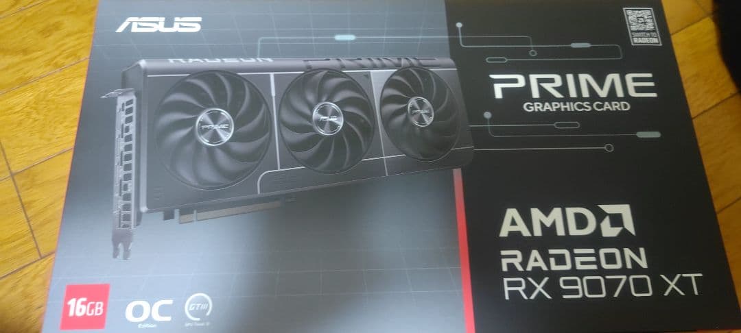 グラフィックボード・グラボ・ビデオカード radeon rx9070xt asus prime