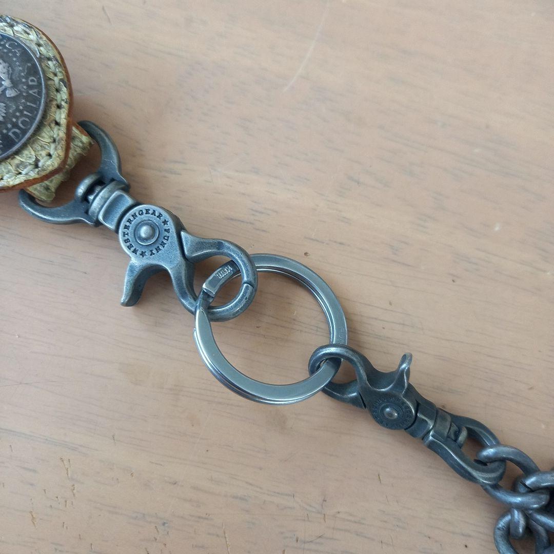 ☆FUNNYウォレットチェーン☆本革蛇革 バイカー