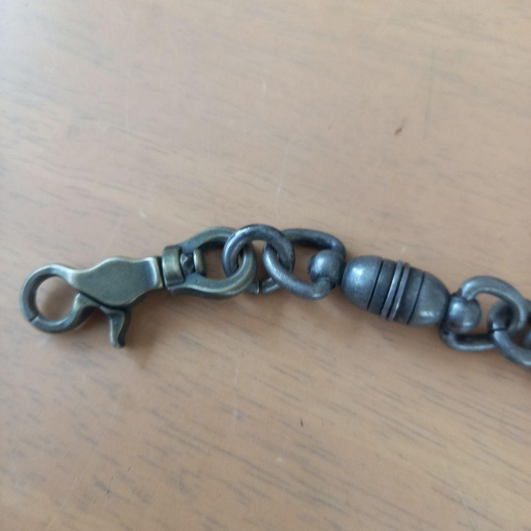 ☆FUNNYウォレットチェーン☆本革蛇革 バイカー