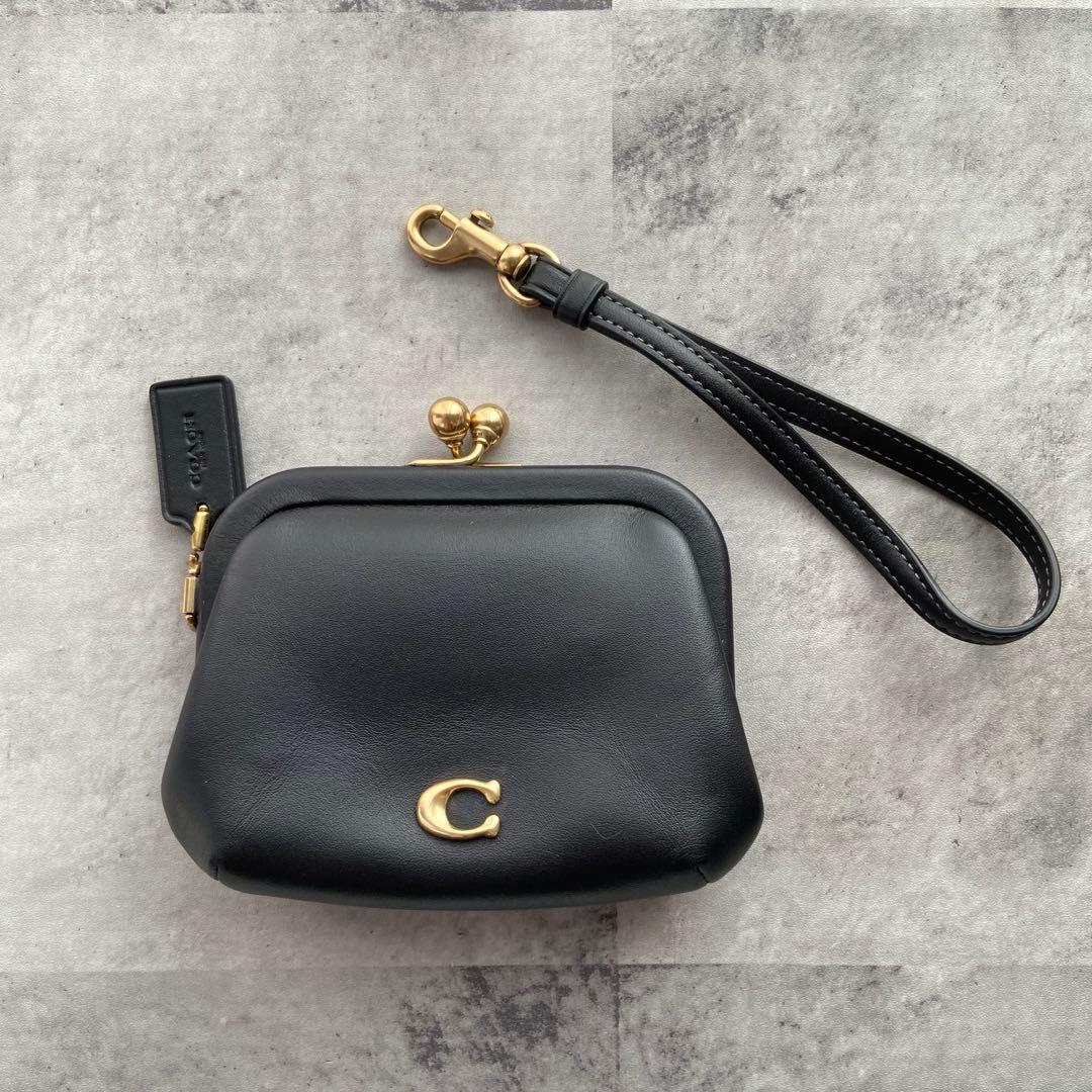 COACH キスロック パース ブラック