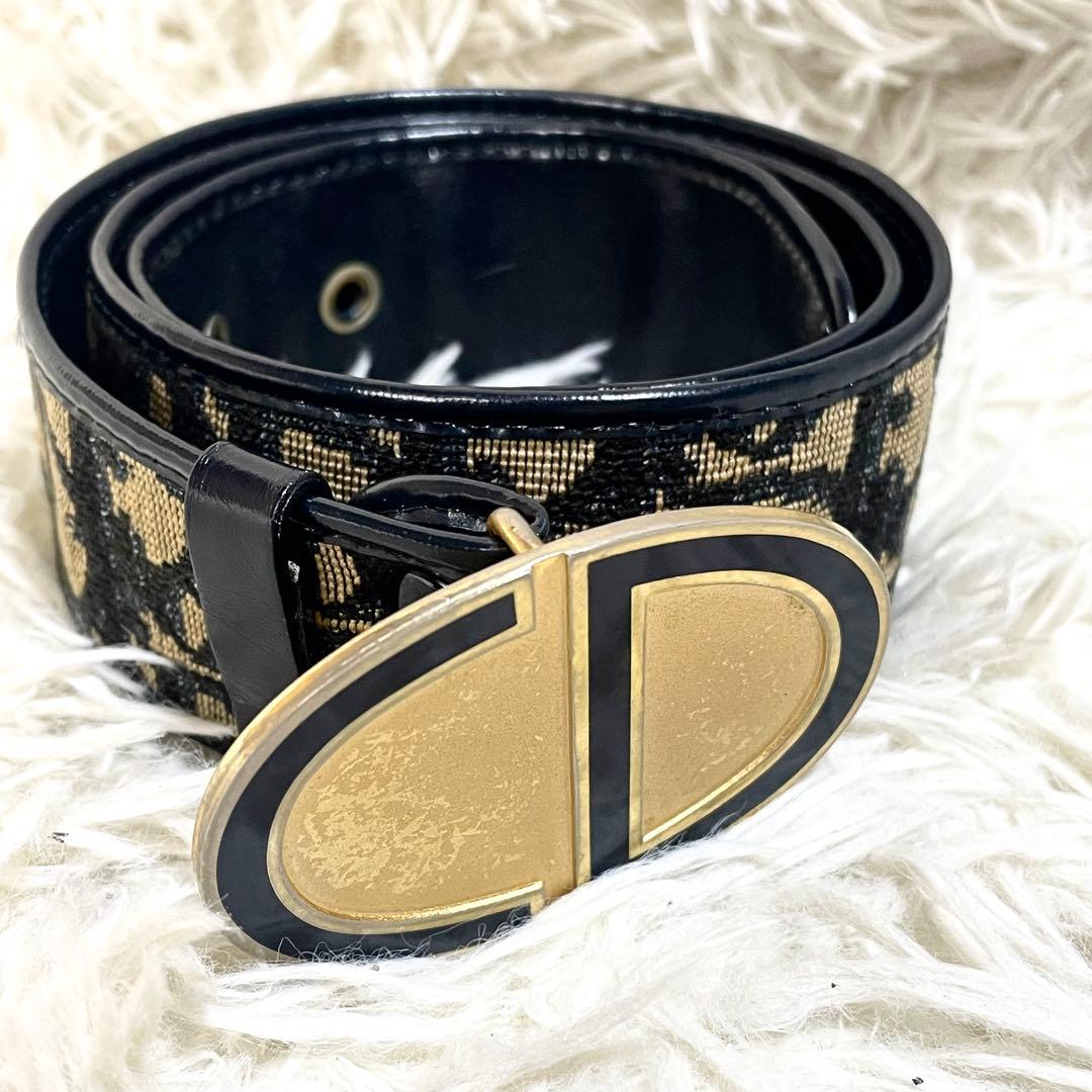 Dior クリスチャンディオール　トロッター　レディース　ベルト　ゴールド