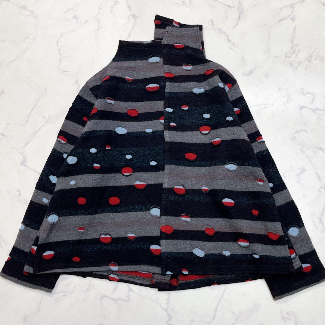 c*a様 美品✨慈雨 センソユニコ 変形カーディガン ドット はおり40