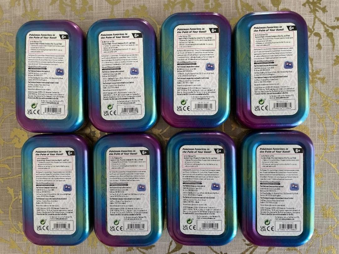 【海外限定】ポケモン Mini Tin 缶 ダメカンケース 8種類完