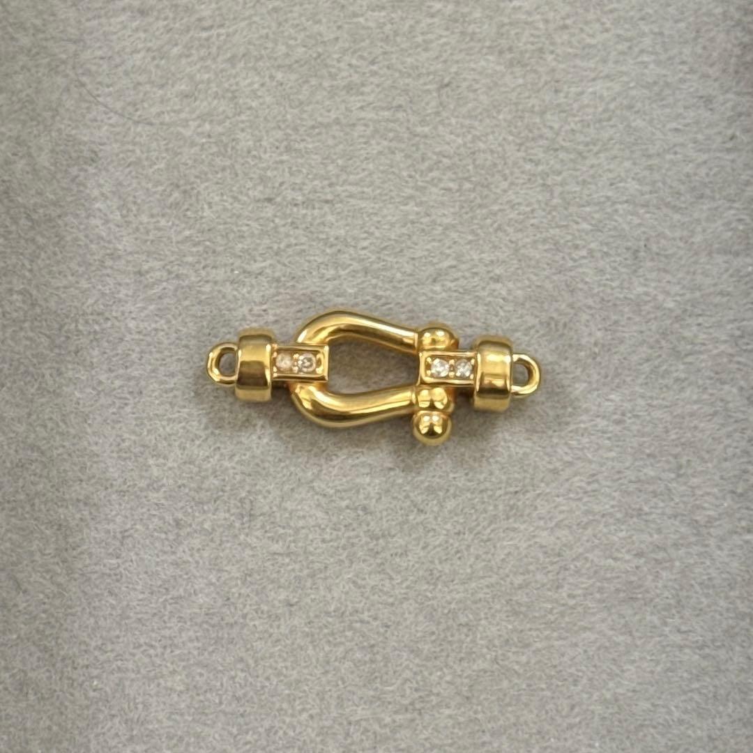 K18ペンダントトップ　チャーム　ネックレスパーツ　18金　中空