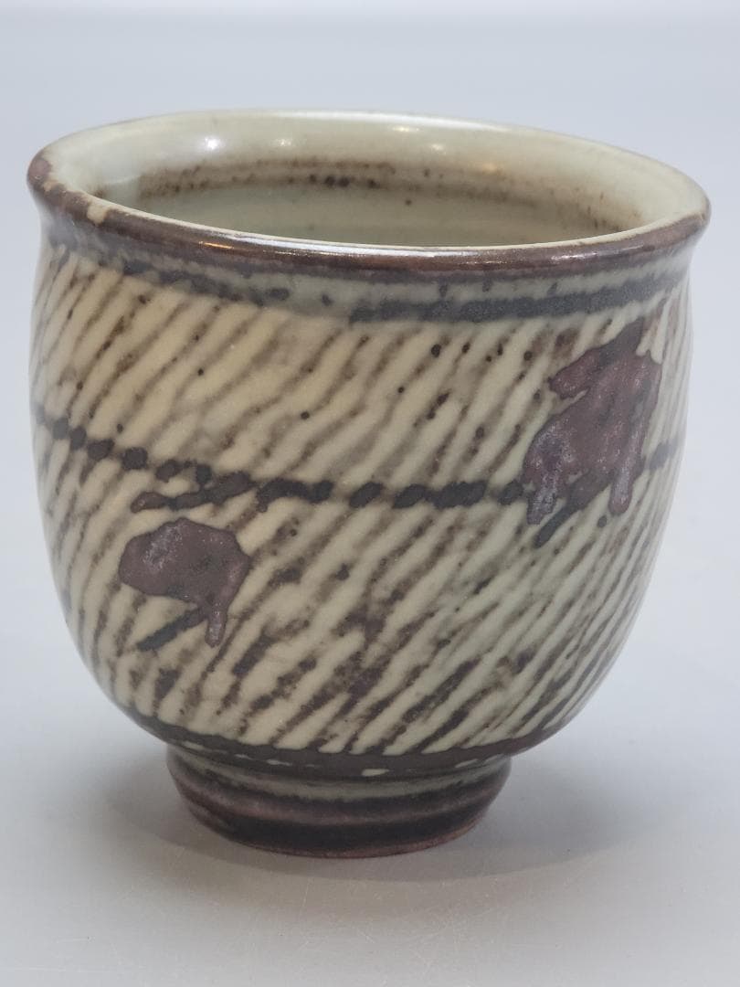 島岡達三 作 象嵌湯呑 共箱 未使用 人間国宝 DT547