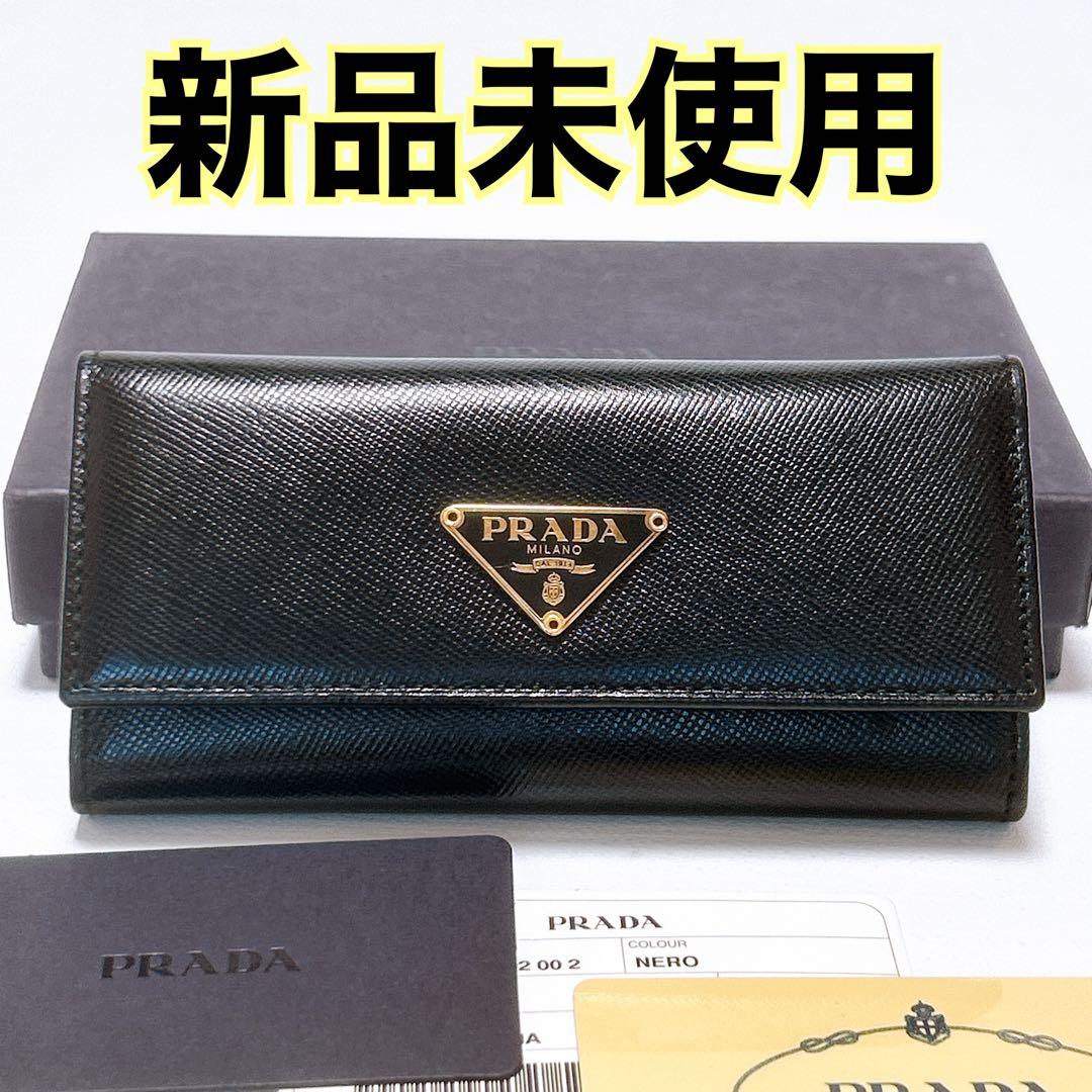 新品未使用✨プラダ キーケース 6連 サフィアーノ 三角ロゴ ゴールド
