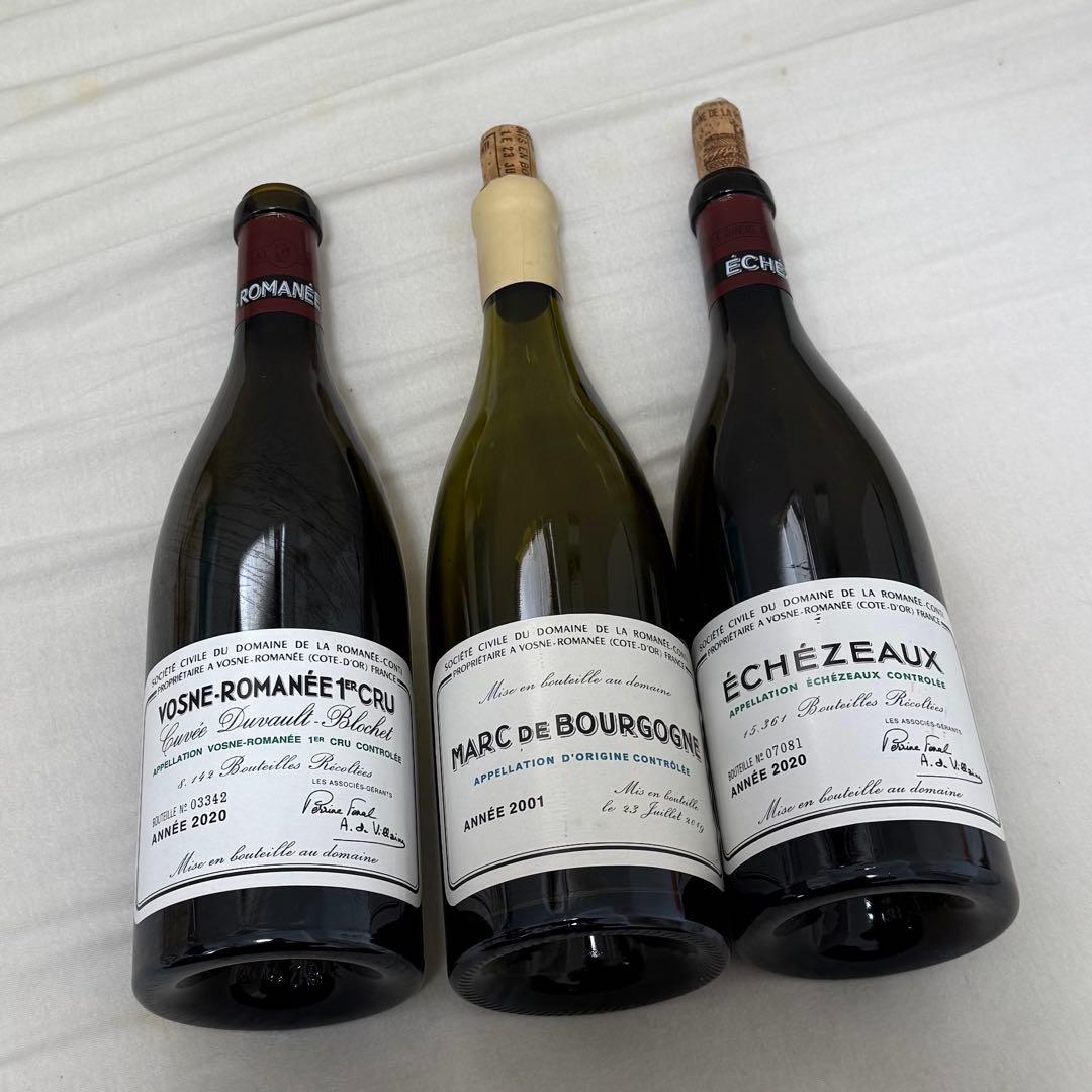 ヴォーヌ・ロマネ 1er Cru、マールドブルゴーニュ、エシェゾー 空瓶セット