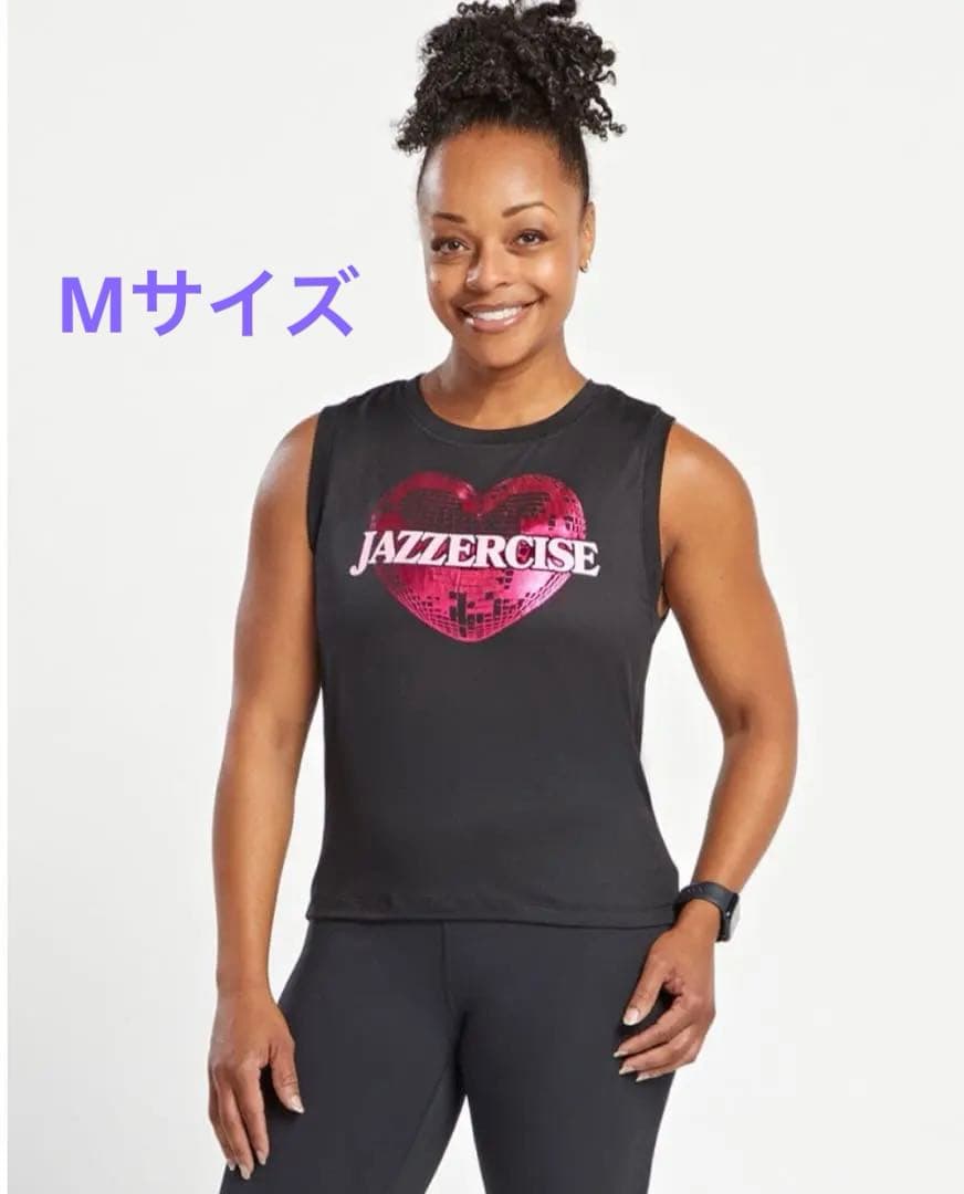 JAZZERCISE ノースリーブTシャツ ブラック