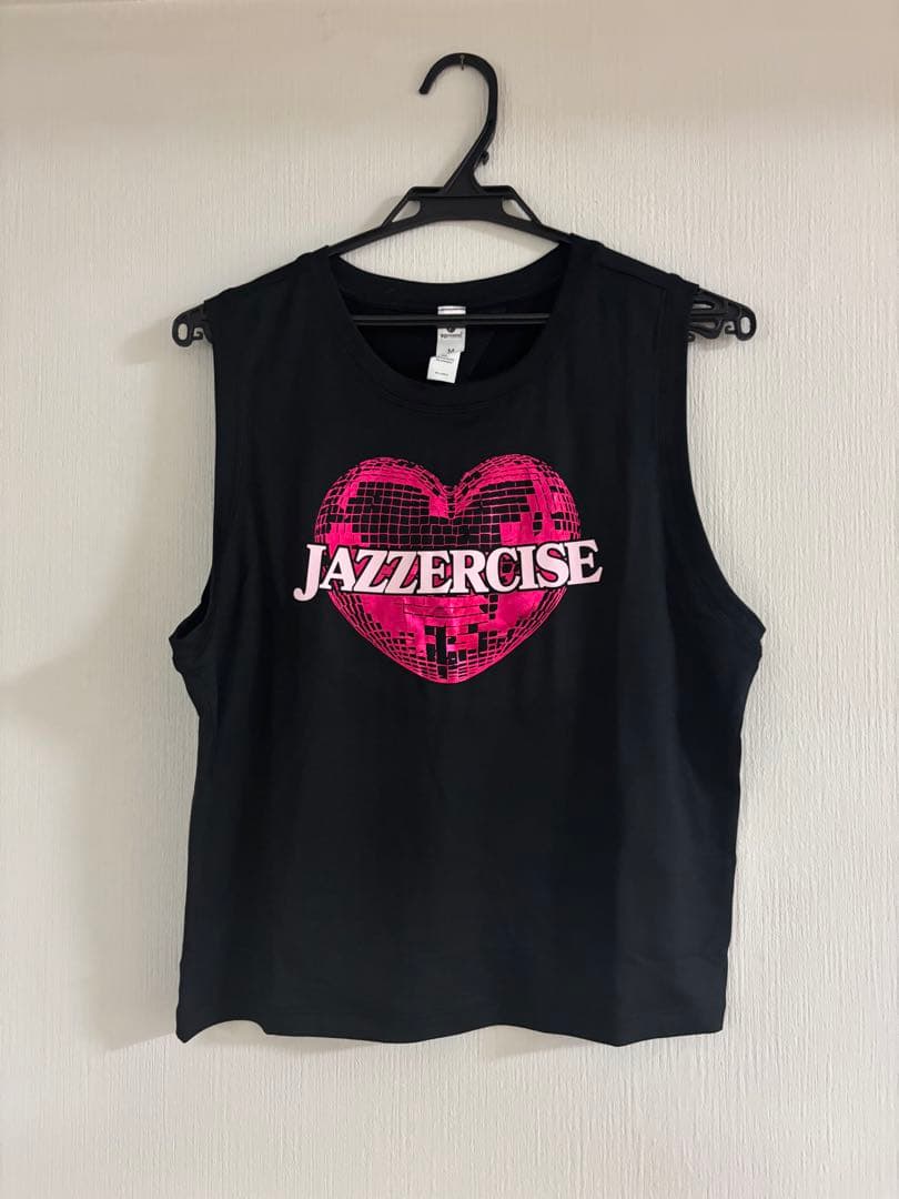 JAZZERCISE ノースリーブTシャツ ブラック