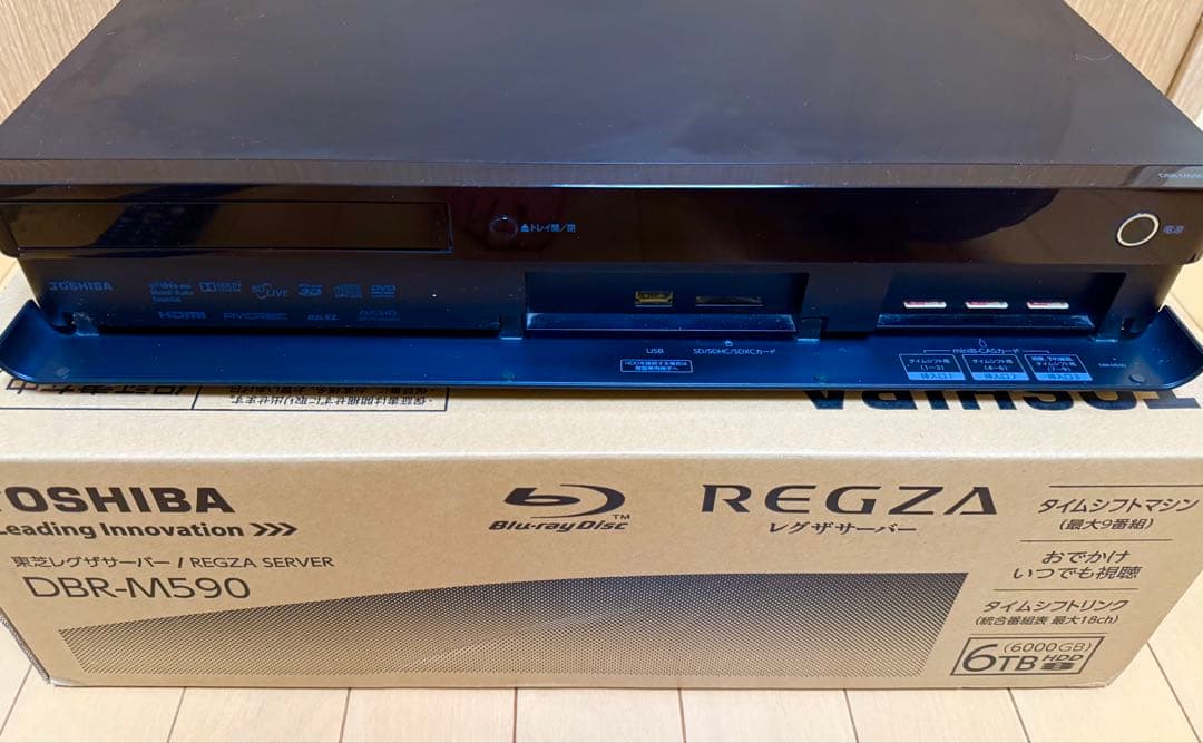 【ジャンク】　TOSHIBA REGZA DBR-M590 6TB