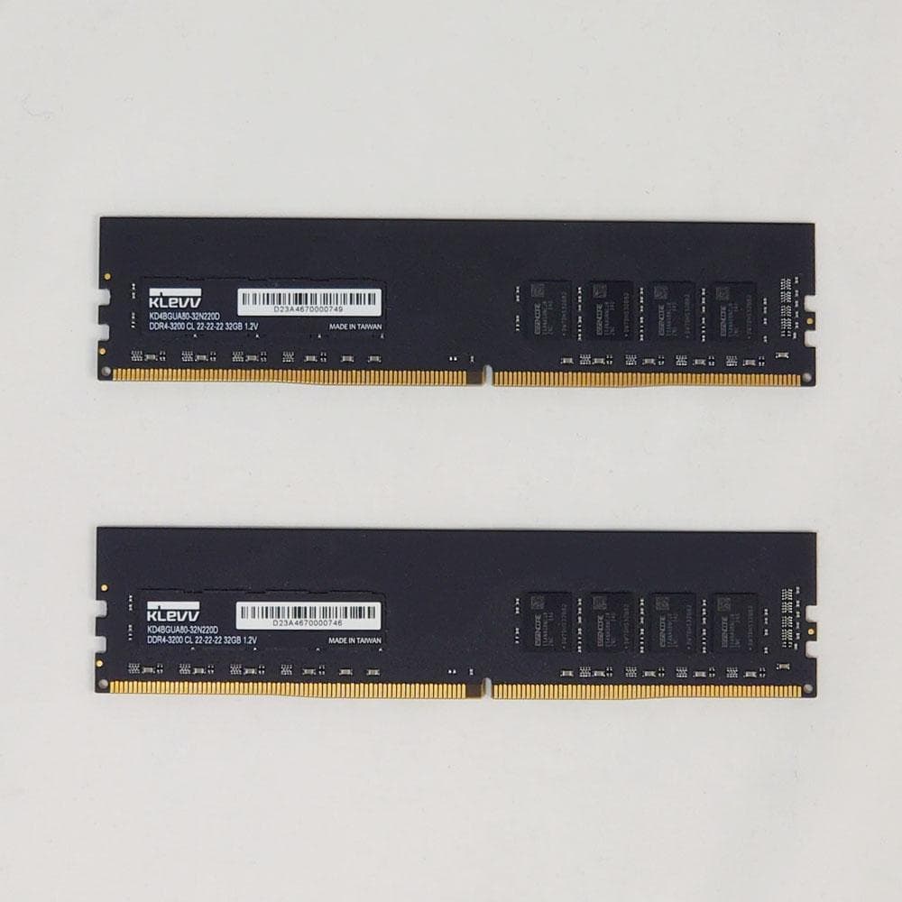 KLEVV DDR4 64GB (32GB×2) 3200MHz