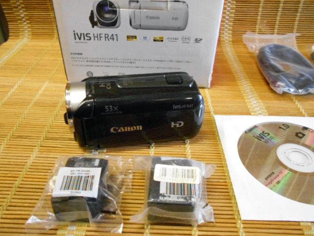 美品★キャノン　HDビデオカメラ　iVIS HF R41　予備バッテリー付