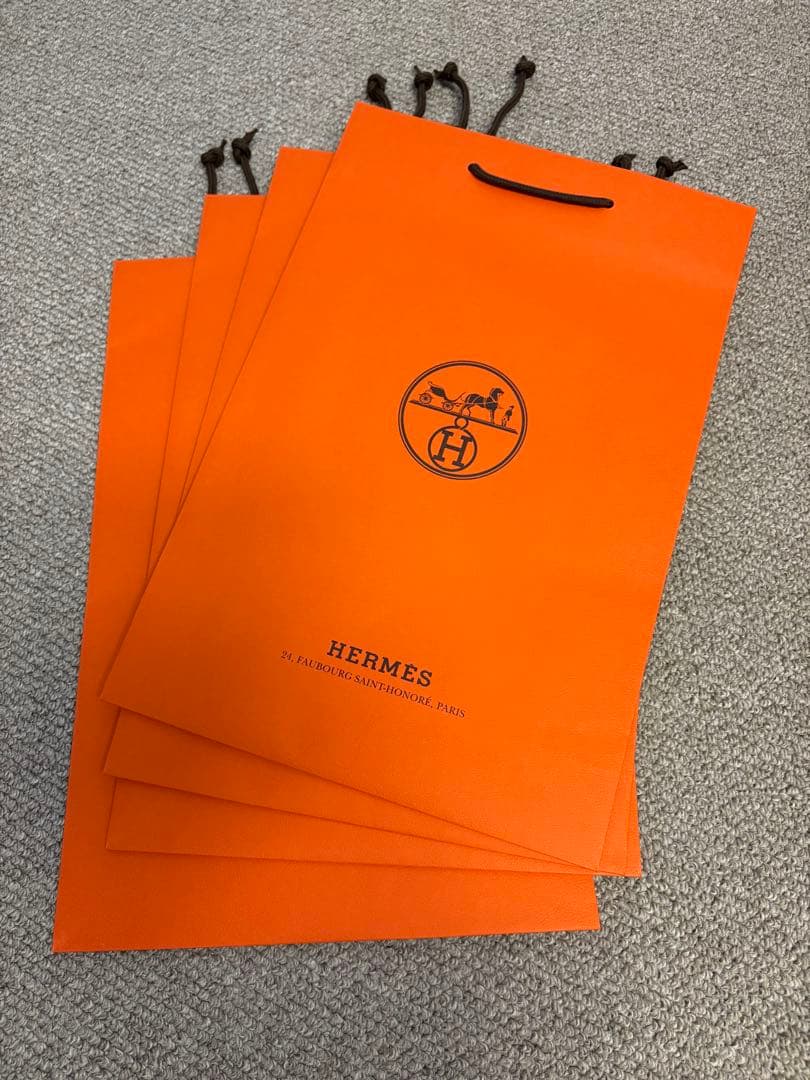 エルメスHERMES オレンジボックス21個&ショッパー13枚&リボン4個セット