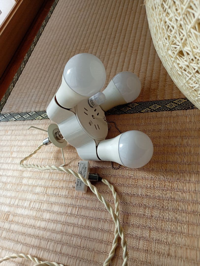 ペンダントライト　Led電球付　和　丸形照明　おしゃれ