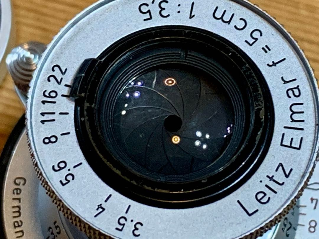 【美品】Leica Elmar 5cm F3.5 ダイヤモンド赤エルマー