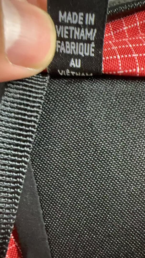 未使用ARC'TERYX KONSEAL 15 チェック柄バックパック 赤