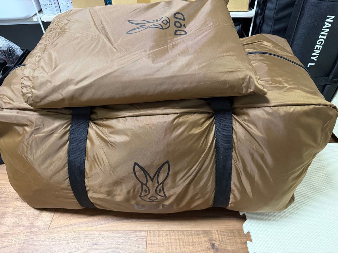 【美品（おまけ付き）】DOD タケノコテント2 タンカラー フルセット