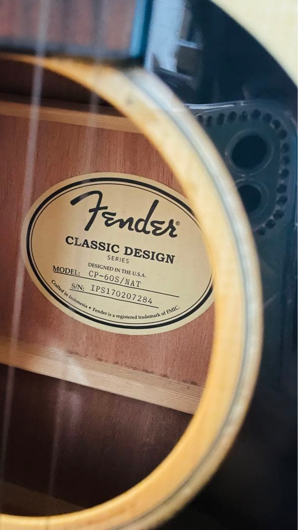 Fender フェンダー アコースティックギター CP-60S NAT