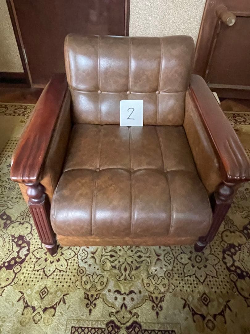 昭和レトロ　1人掛けソファ-2