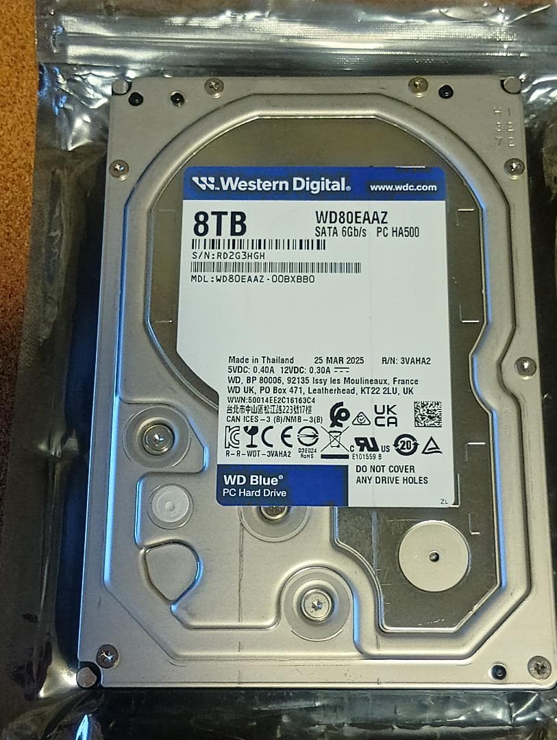 は*ん様 Western Digital WD80EAAZ 8TB HDD