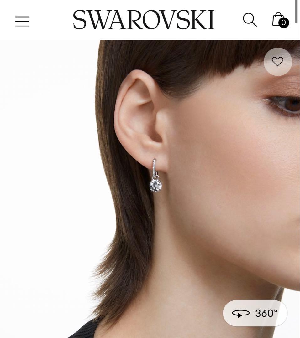 Swarovski/ドロップピアス/ほぼ新品未使用/片耳のみ
